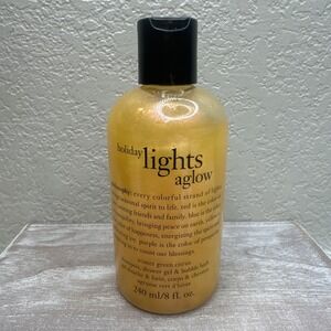 $17 🌙 Philosophy HOLIDAY LIGHTS AGLOW Bath/Shower Gel/Shampoo 8oz NEW